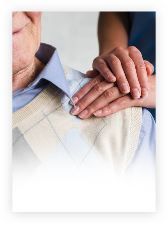 Hands held together representing respite care